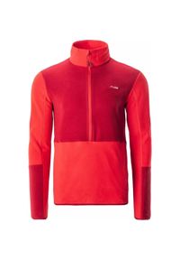 Bluza polarowa męska Elbrus Cari Polartec 1/2. Kolor: czerwony. Materiał: polar