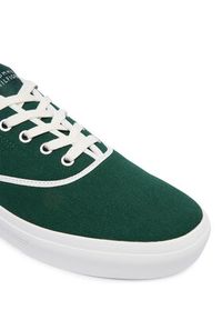 TOMMY HILFIGER - Tommy Hilfiger Tenisówki Th Vulc Cup Long Lace Canvas FM0FM05874 Zielony. Kolor: zielony. Materiał: materiał #2
