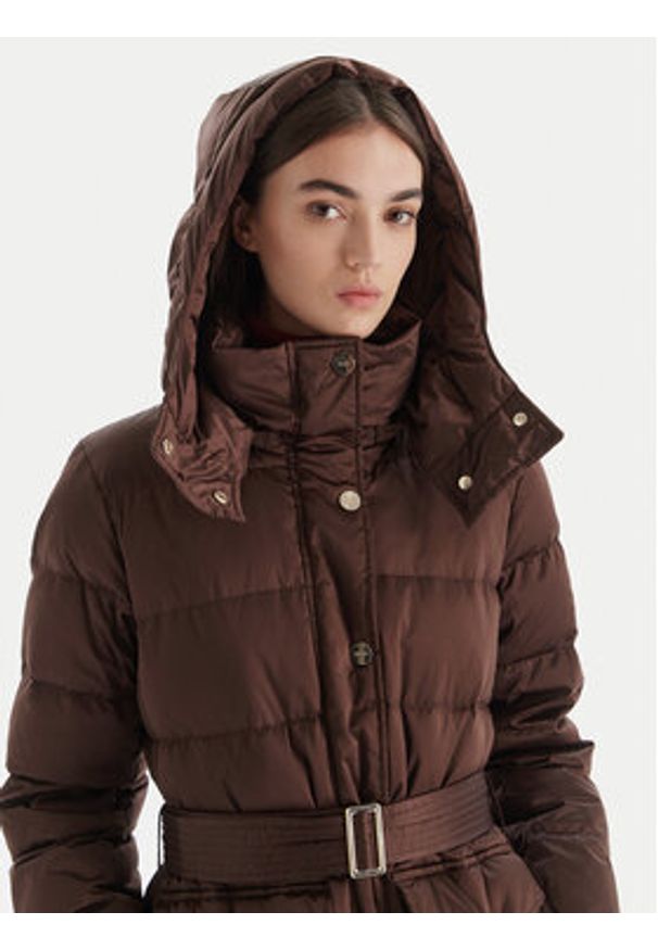 Liu Jo Płaszcz zimowy MF5011 T017A Brązowy Regular Fit. Kolor: brązowy. Materiał: syntetyk. Sezon: zima