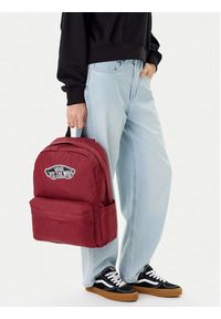 Vans Plecak C-OLD SKOOL CLASSIC BACKPACK VN000H4YBRD1 Bordowy. Kolor: czerwony. Materiał: materiał #3