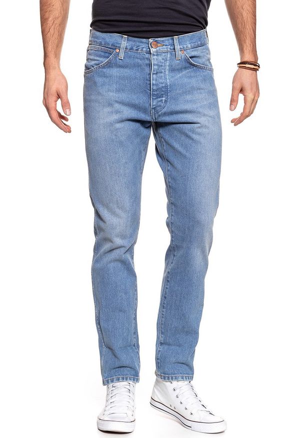 Wrangler - SPODNIE MĘSKIE WRANGLER REGULAR TAPERED B&Y BLUE BOLT W11GSN23X