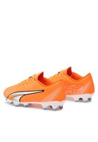 Puma Buty do piłki nożnej Ultra Play Fg/Ag Ultra 107224 01 Pomarańczowy. Kolor: pomarańczowy. Materiał: skóra