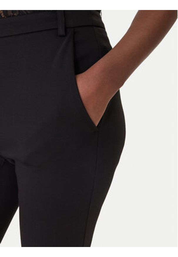 Patrizia Pepe Spodnie materiałowe 8P0823/A715-K103 Czarny Regular Fit. Kolor: czarny. Materiał: wiskoza