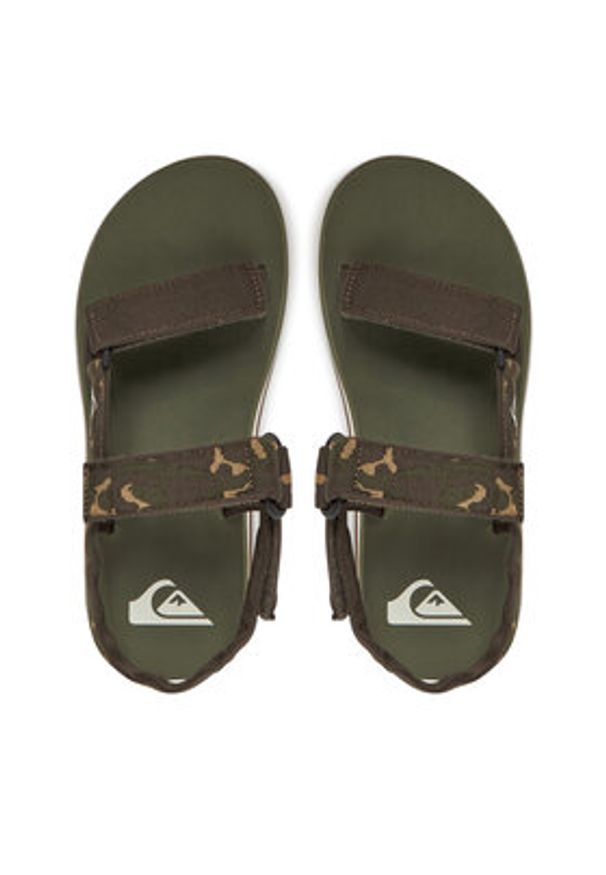 Quiksilver Sandały AQYL101253 Zielony. Kolor: zielony. Materiał: materiał