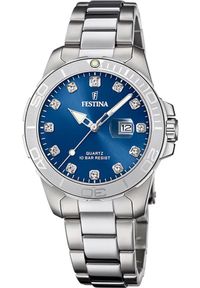 Zegarek Festina Zegarek damski Festina F20503-6 CYRKONIE srebrny. Kolor: srebrny #1