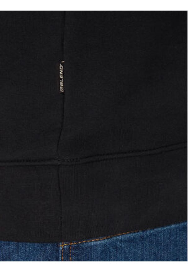 Blend Bluza 20717884 Czarny Regular Fit. Kolor: czarny. Materiał: bawełna, syntetyk