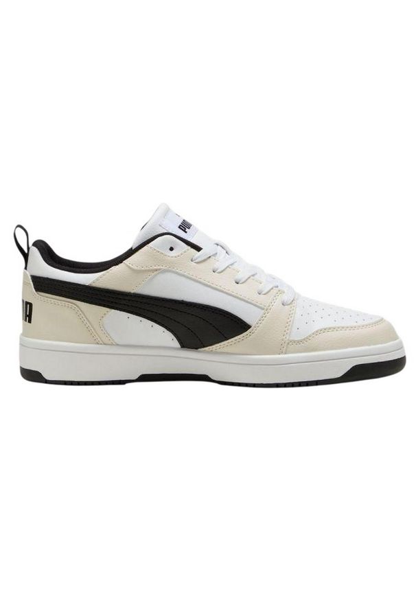 Puma - Damskie Buty Sportowe Rebound V6 Low Cut. Kolor: czarny, biały, wielokolorowy, beżowy. Styl: sportowy