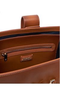 TOMMY HILFIGER - Tommy Hilfiger Torebka Heritage Leather Bucket Burn AW0AW17397 Brązowy. Kolor: brązowy. Materiał: skórzane #6