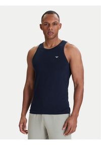 Emporio Armani Underwear Tank top EM000385 AF18891 UB102 Granatowy Slim Fit. Kolor: niebieski. Materiał: bawełna #1