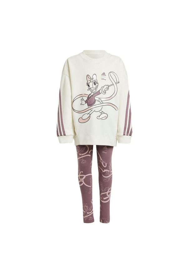 Adidas - Zestaw Disney Minnie and Daisy. Kolor: wielokolorowy, różowy, biały, czerwony, fioletowy. Materiał: materiał. Wzór: motyw z bajki