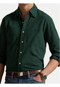 Polo Ralph Lauren Koszula 710654408082 Zielony Regular Fit. Typ kołnierza: polo. Kolor: zielony. Materiał: bawełna #5