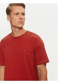 TOMMY HILFIGER - Tommy Hilfiger T-Shirt Essential MW0MW37267 Czerwony Regular Fit. Kolor: czerwony. Materiał: bawełna #4