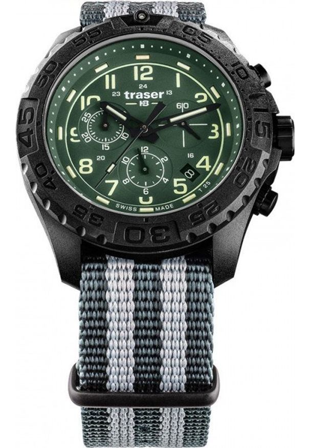 Zegarek Traser Zegarek męski Traser TS-109048 szary. Kolor: szary