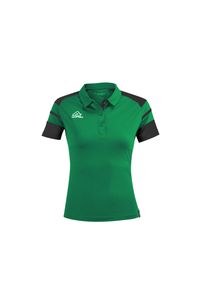 ACERBIS - Damska koszulka polo Acerbis Kemari. Typ kołnierza: polo. Kolor: zielony, czarny, wielokolorowy. Materiał: materiał. Sport: piłka nożna #1