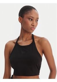 Reebok Top Tatianna RK25494CCW Czarny Slim Fit. Kolor: czarny. Materiał: bawełna #6