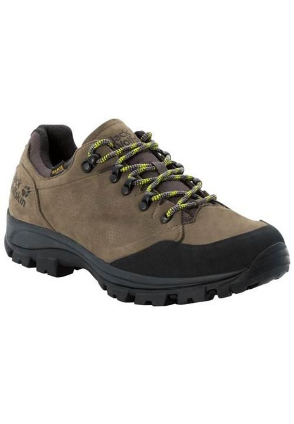 Buty trekkingowe męskie Jack Wolfskin Rebellion Texapore Low. Zapięcie: sznurówki. Kolor: brązowy. Materiał: materiał, syntetyk. Szerokość cholewki: normalna. Sport: turystyka piesza
