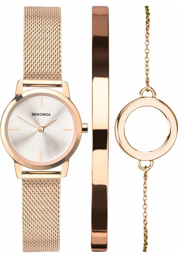 Zegarek Sekonda Zegarek damski Sekonda 49007 różowe złoto. Kolor: złoty, wielokolorowy, różowy