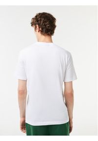 Lacoste T-Shirt TH1285 Biały Regular Fit. Kolor: biały. Materiał: bawełna #4