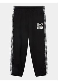 EA7 Emporio Armani Spodnie dresowe 6RBP60 BJ05Z 1200 Czarny Regular Fit. Kolor: czarny. Materiał: bawełna #1