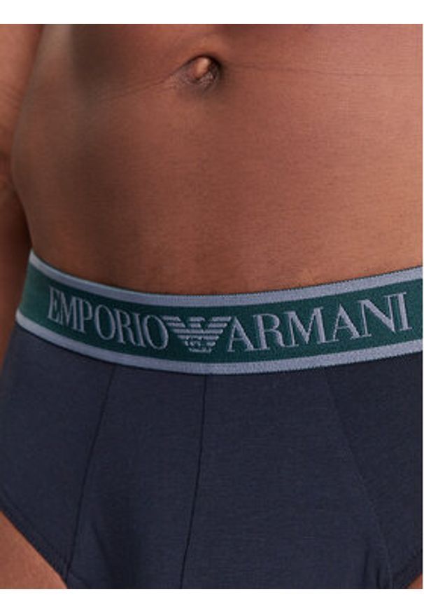 Emporio Armani Underwear Komplet 3 par slipów EM000258 AF10779 MB254 Granatowy. Kolor: niebieski. Materiał: bawełna