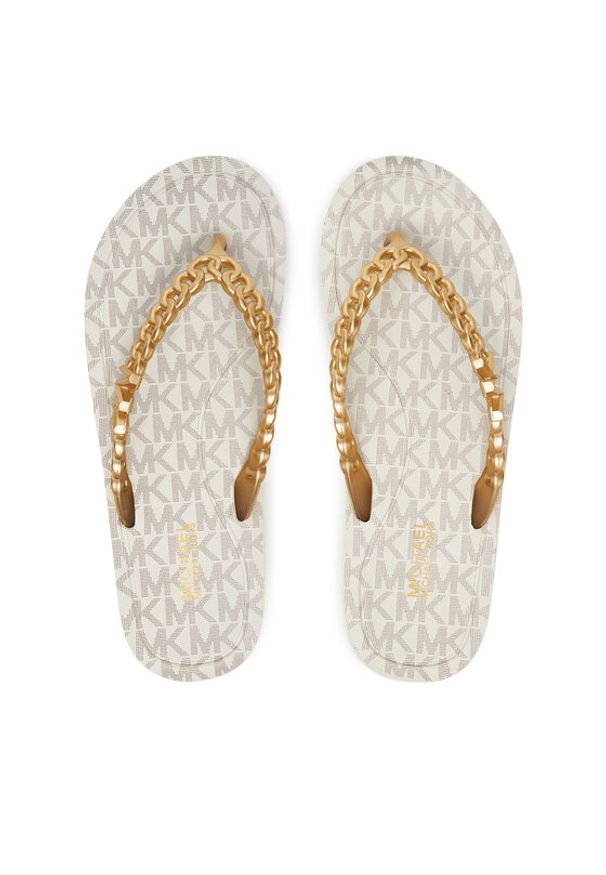 MICHAEL Michael Kors Japonki Zaza 40S5ZAFA1B Kremowy. Kolor: kremowy. Materiał: syntetyk