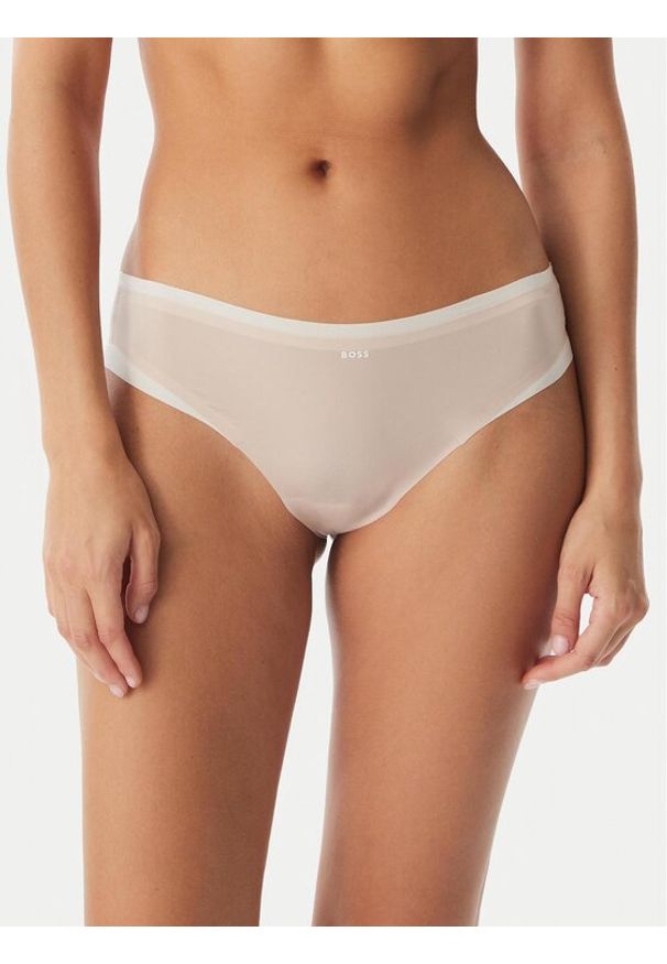 BOSS Bokserki 50556256 Beżowy jasny. Kolor: beżowy. Materiał: syntetyk