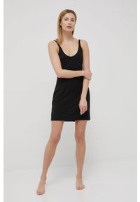 Calvin Klein Underwear koszulka nocna damska kolor czarny. Kolor: czarny. Materiał: dzianina #4