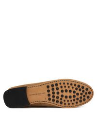 TOMMY HILFIGER - Tommy Hilfiger Mokasyny Th Chain Suede Loafer FW0FW09327 Brązowy. Kolor: brązowy. Materiał: skóra, zamsz #5