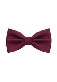 Męska Mucha - His Story - Bordowa. Kolor: czerwony. Materiał: mikrofibra. Wzór: aplikacja. Styl: sportowy, elegancki