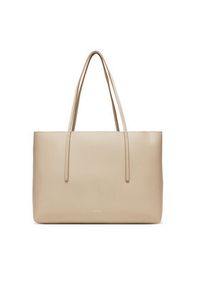 Calvin Klein Torebka Foil Logo Tote W/Pouch LV04F3274G Beżowy. Kolor: beżowy. Materiał: skórzane #6