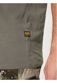 G-Star RAW - G-Star Raw T-Shirt Base D19070 1260 Szary Slim Fit. Kolor: szary. Materiał: bawełna #4