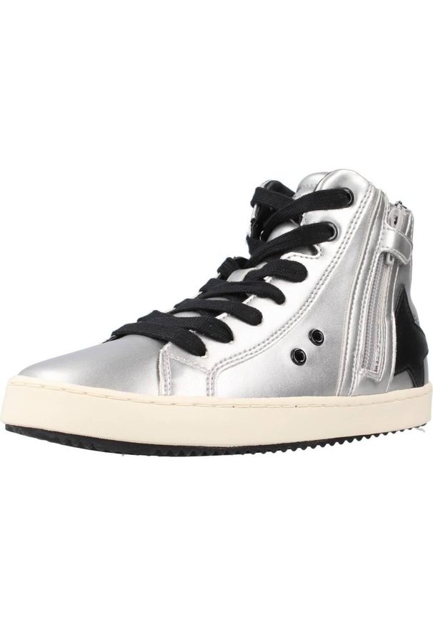 Geox - Buty GEOX J KALISPERA G. Srebrny. Kolor: szary. Materiał: syntetyk, tkanina. Sport: turystyka piesza