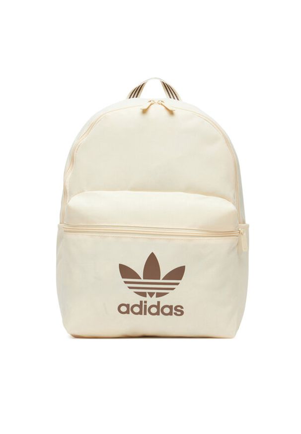 Adidas - adidas Plecak adicolor JJ4160 Beżowy. Kolor: beżowy. Materiał: materiał