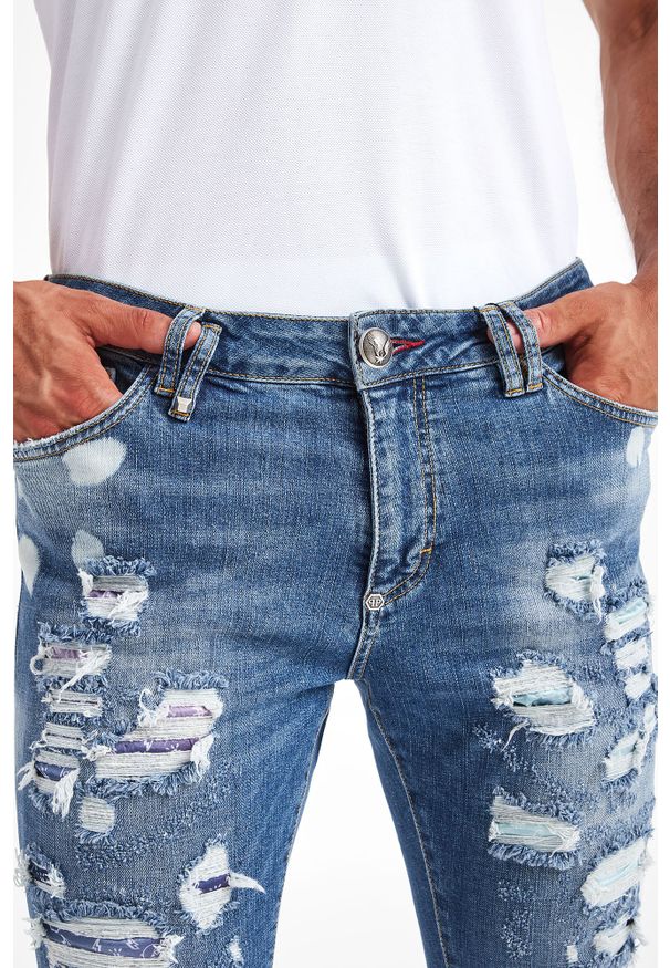 Philipp Plein - JEANSY PHILIPP PLEIN. Wzór: aplikacja, kolorowy