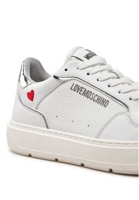 Love Moschino - LOVE MOSCHINO Sneakersy JA15144G1LJC210B Biały. Kolor: biały. Materiał: skóra #3