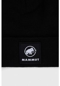 Mammut czapka Fedoz kolor czarny z cienkiej dzianiny. Kolor: czarny. Materiał: dzianina #3