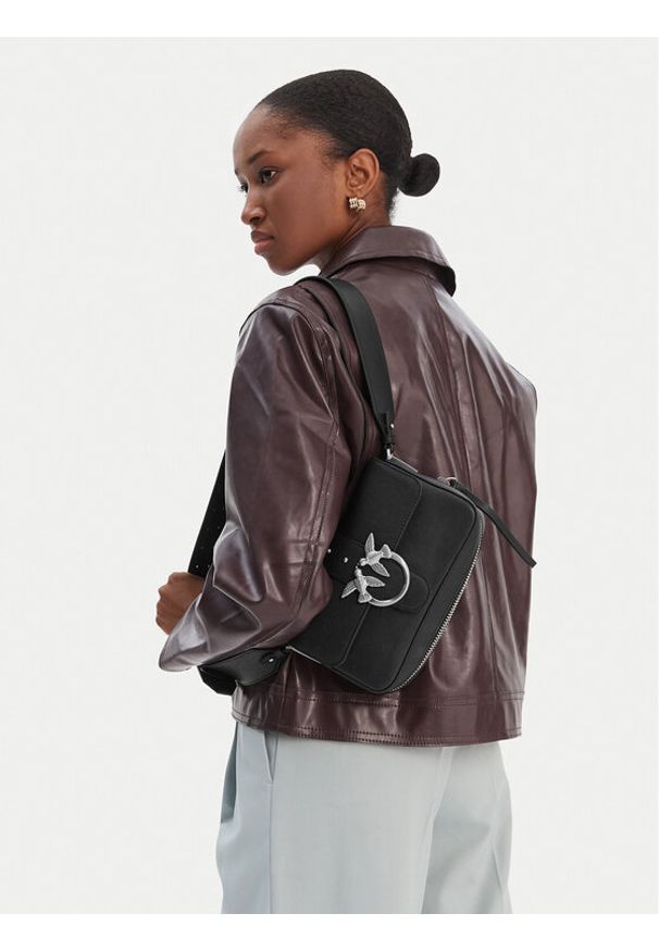 Pinko - PINKO Torebka Love One Slouchy Zip Mini AI 25-26 PLTT 105345 A2JG Czarny. Kolor: czarny. Materiał: skórzane
