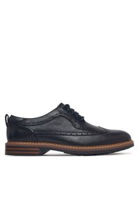 Clarks Półbuty Aldwin2 Limit 26320108 Granatowy. Kolor: niebieski. Materiał: skóra #1