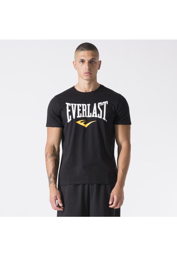 EVERLAST - Koszulka sportowa męska Everlast 37M290J862000. Kolor: czarny. Materiał: bawełna. Długość rękawa: krótki rękaw. Długość: krótkie