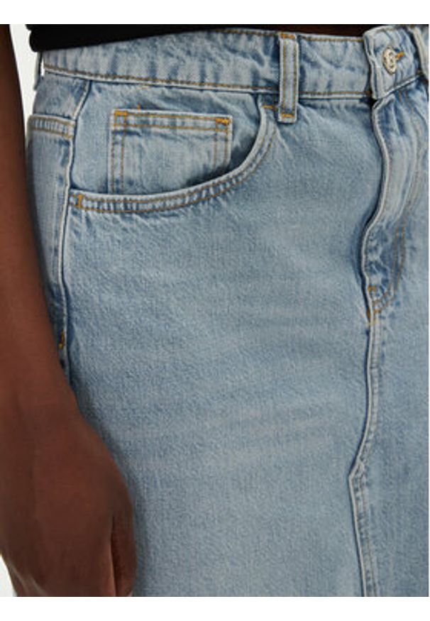 Liu Jo Spódnica jeansowa UA5188 D4854 78840 Niebieski Regular Fit. Kolor: niebieski. Materiał: bawełna