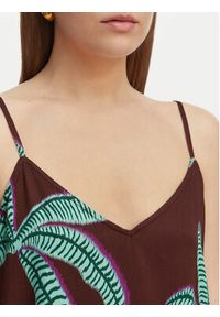 LOLA CASADEMUNT Top LS2615121 Brązowy Regular Fit. Kolor: brązowy. Materiał: wiskoza #4