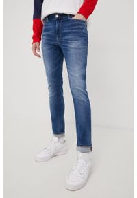 Tommy Jeans jeansy SIMON BF1251 męskie. Kolor: niebieski