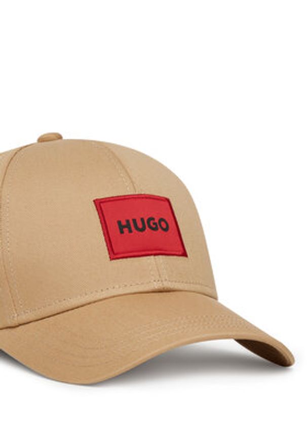 Hugo - HUGO Czapka z daszkiem Men-X 581 50492745 Beżowy. Kolor: beżowy. Materiał: materiał, bawełna