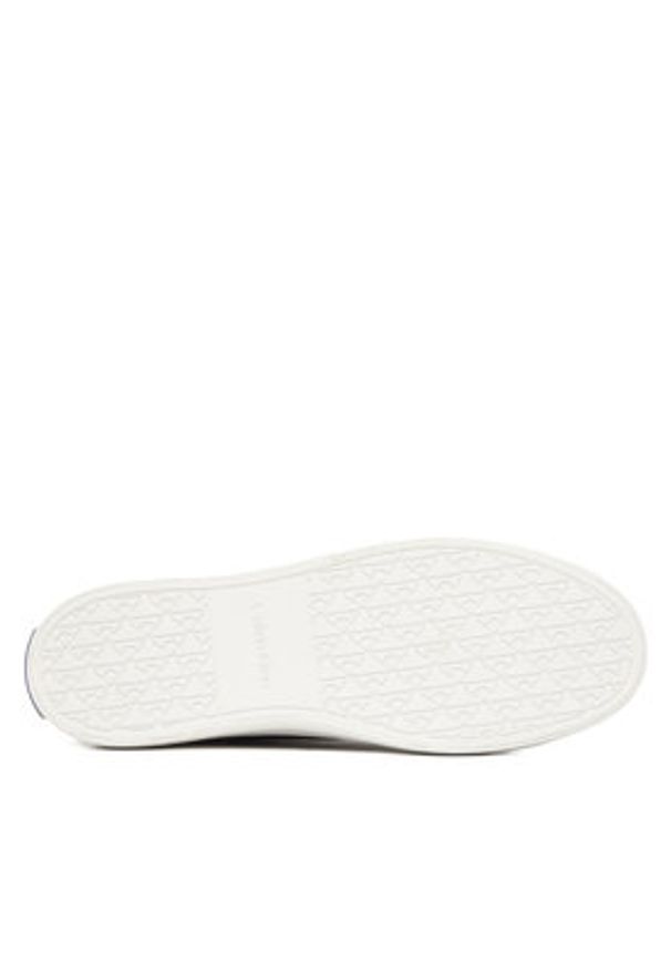 Calvin Klein Sneakersy Vulc Lace Up Lth/Moire Bt HW0HW02747 Czarny. Kolor: czarny. Materiał: skóra