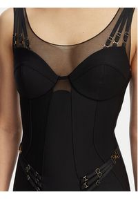 Elisabetta Franchi Sukienka koktajlowa AB-870-61E2-V650 Czarny Slim Fit. Kolor: czarny. Materiał: syntetyk. Styl: wizytowy #2