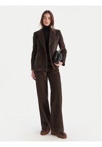 Weekend Max Mara Marynarka Katanga 2525046062 Brązowy Regular Fit. Kolor: brązowy. Materiał: bawełna