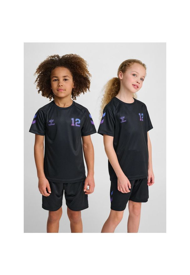 Koszulka dla dzieci Hummel Shimmer. Kolor: czarny. Sport: koszykówka