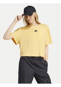 Adidas - adidas T-Shirt City Escape IS0664 Żółty Loose Fit. Kolor: żółty #6