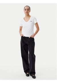 Calvin Klein Jeans T-Shirt J20J213716 Biały Regular Fit. Kolor: biały. Materiał: bawełna