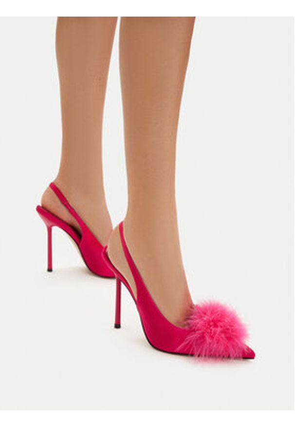 Eva Minge Szpilki EO-LAYLA-LT1677-35 Różowy ciemny. Kolor: różowy. Materiał: materiał. Obcas: na szpilce